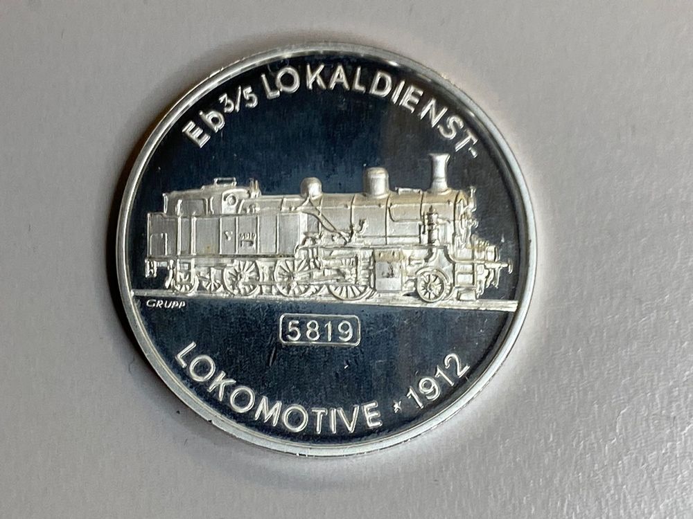 Schweizer Medaille Silber999 20g 75 J Schw Bundesbahnen Kaufen Auf