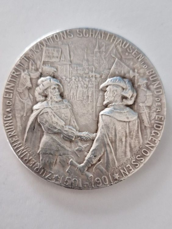 Medaille Jahre Eintritt Kanton Schaffhausen M Nze Kaufen Auf