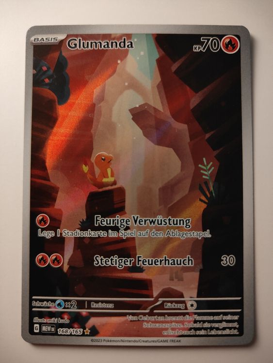 TCG Pokemon Karte GLUMANDA ILLUSTRATION 168 165 GER Kaufen Auf Ricardo