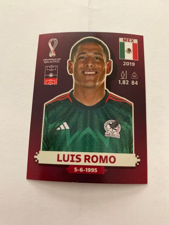 Panini WM 2022 Luis Romo MEX 9 Kaufen Auf Ricardo