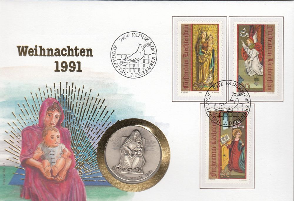 Numisbrief Weihnachten Lie Medaille Silber Kaufen Auf Ricardo