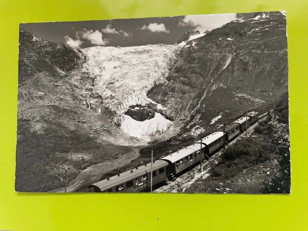 Furka Oberalp Bahn Beim Rhone Gletscher Vor Ca Jahren Kaufen Auf