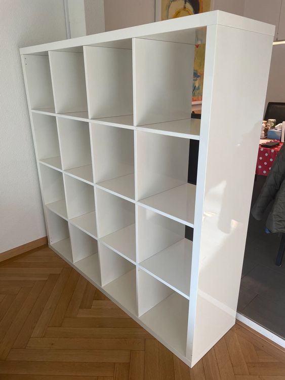 IKEA Kallax Bücherregal hochglanz weiss Kaufen auf Ricardo