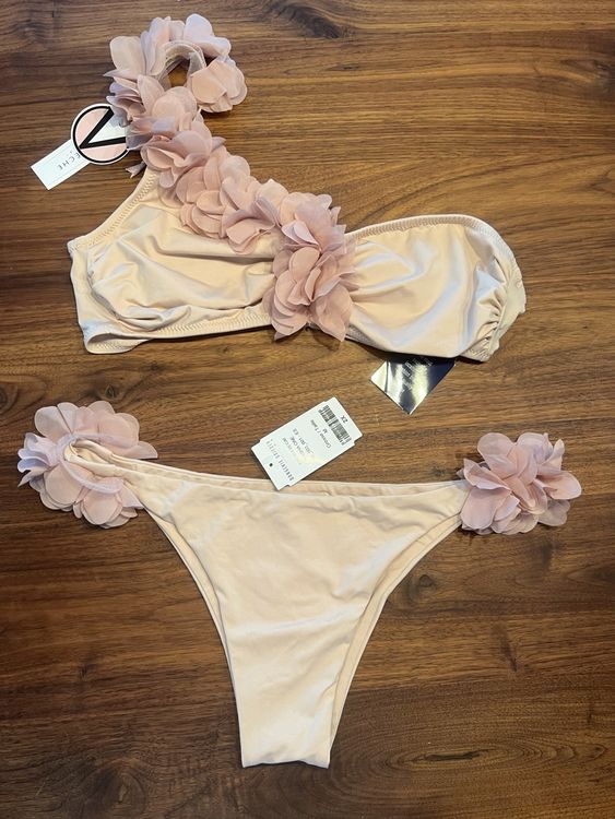 Bikini La Reveche Rasha NEU Hingucker Blüten nude beige Kaufen auf