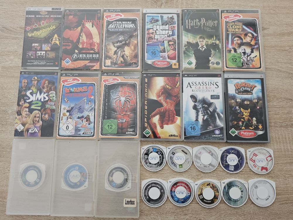 Sony Psp Playstation Portable Grosse Games Spiele Sammlung Kaufen