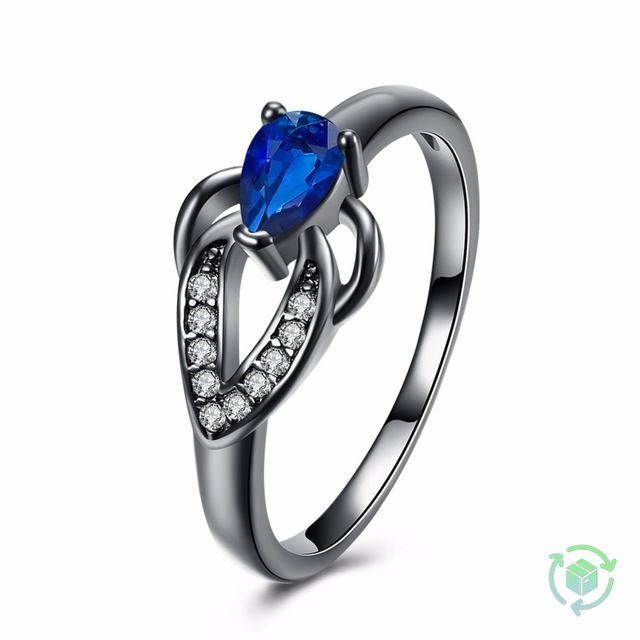 Fingerring Mit Blauem Zirkonia 53 Kaufen Auf Ricardo