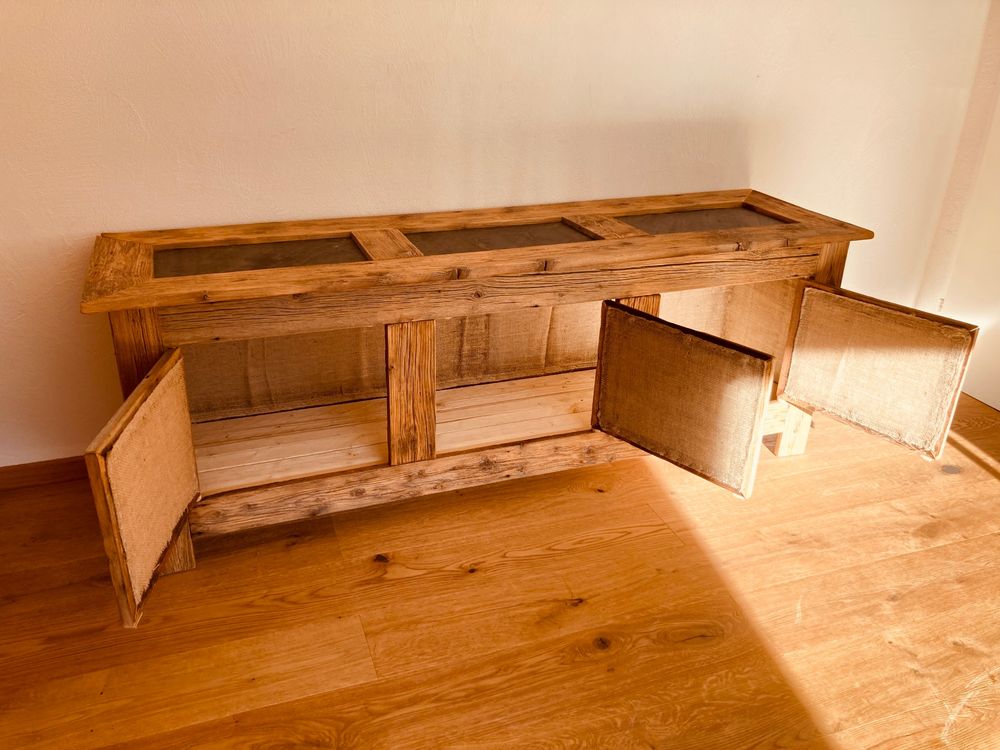 Helles Sideboard Aus Altholz Geb Rstet Kaufen Auf Ricardo