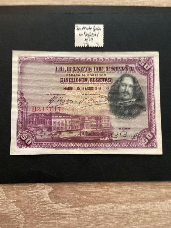 Spanien Banknote 50 Pesetas 1928 Kaufen Auf Ricardo