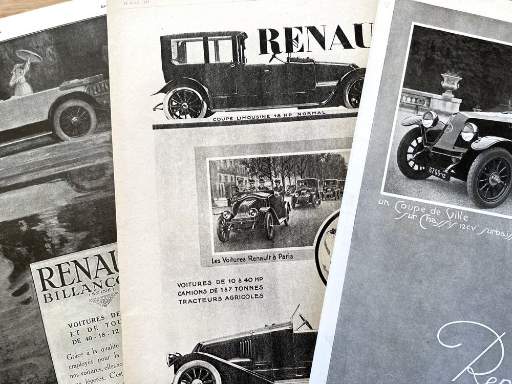 Renault Alte Werbungen Anciennes Publicit S Kaufen Auf