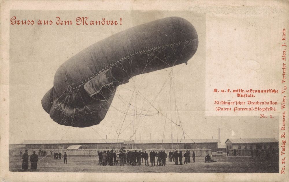 Gruss aus dem Manöver Riedinger scher Drachenballon Kaufen auf Ricardo