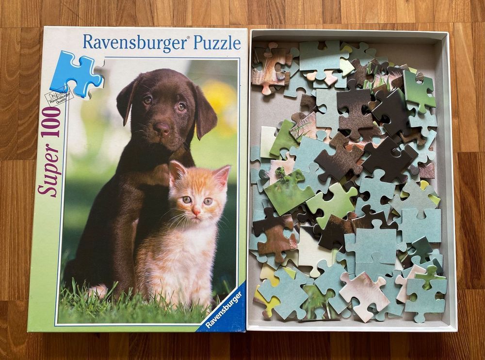 Ravensburger Puzzle Tiere Hund Mit Katze Kaufen Auf Ricardo