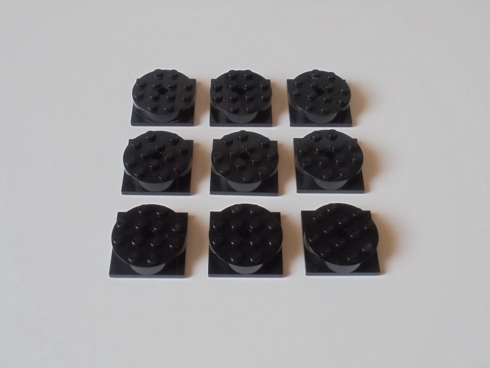 LEGO 9 SCHWARZE RUND DREH STEINE Kaufen Auf Ricardo