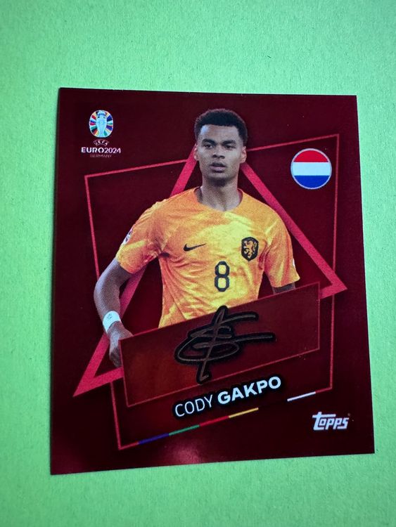 TOPPS EM 2024 NED SP CODY GAKPO Unterschrift Kaufen Auf Ricardo