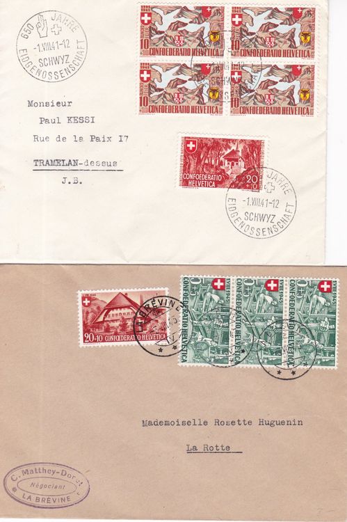 6 Stk Pro Patria Briefe FDC Ab 1941 Kaufen Auf Ricardo