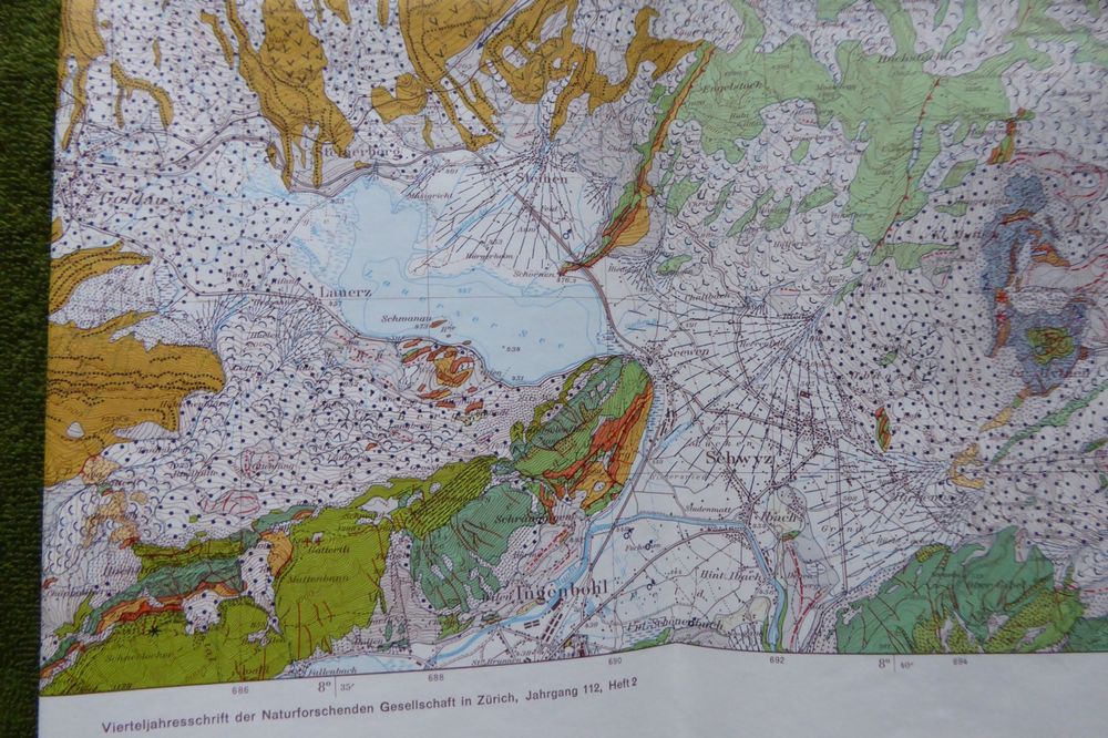 Geologische Karte des Kantons Zürich u seiner Nachbargebiete Kaufen