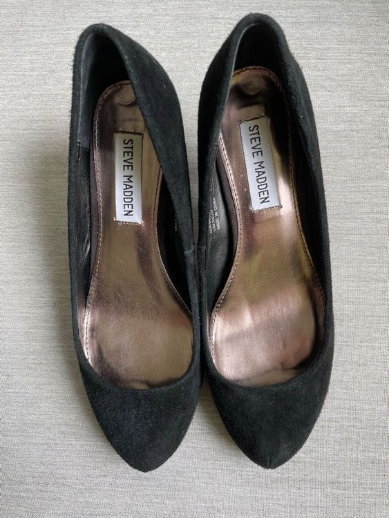 Steve Madden Wildleder Schwarz Pumps Kaufen Auf Ricardo