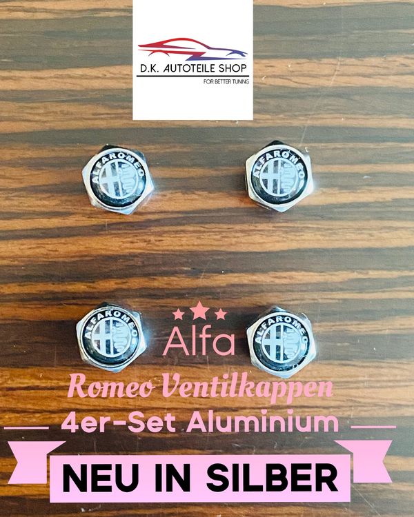 Alfa Romeo Ventilkappen 4er Set Neue In Aluminium Silber Kaufen Auf