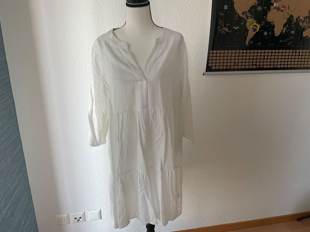 Leinenkleid weiss Grösse M NEU Kaufen auf Ricardo