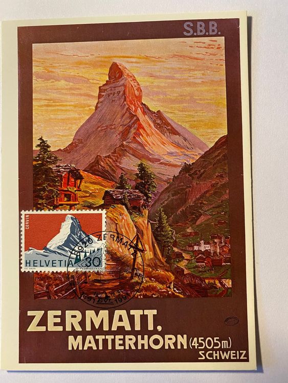 Maximumkarte SBB Zermatt Matterhorn 1904 Repro Kaufen Auf Ricardo