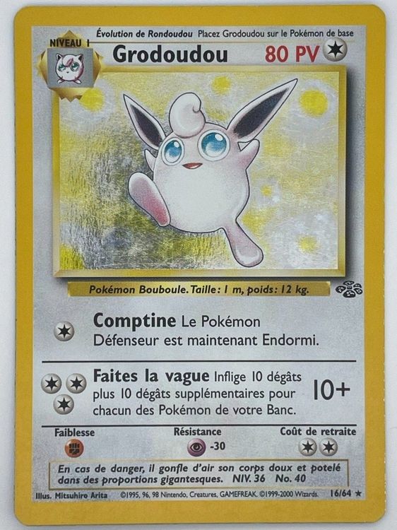 Grodoudou Holo Rare Pok Mon Jungle Kaufen Auf Ricardo