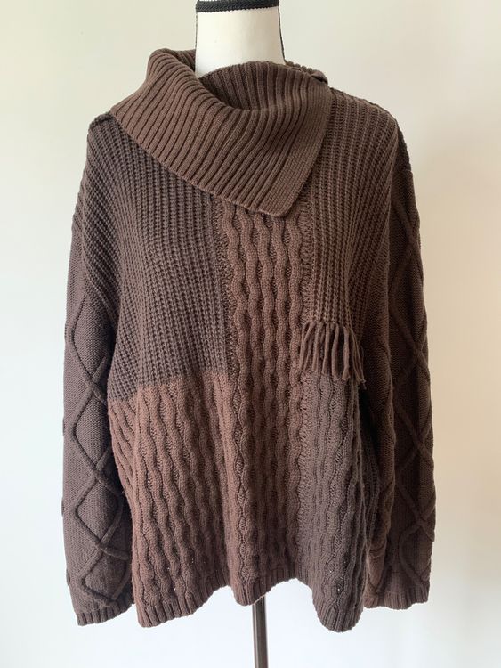 Madeleine Strickpullover Gr Schurwolle Braun Pulle Kaufen Auf