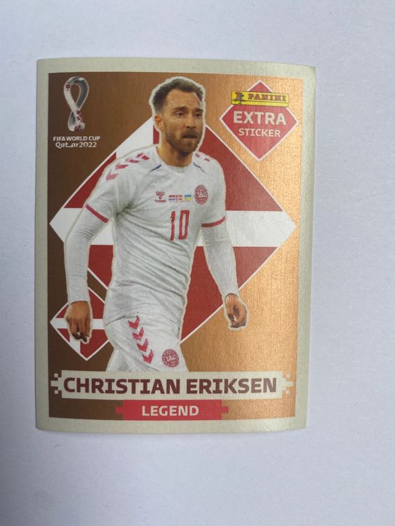 Panini Qatar 2022 Extra Sticker Christian Eriksen BRONZE Kaufen Auf