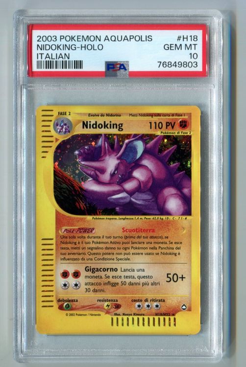 Psa Nidoking Holo Aquapolis H H Pok Mon Italian Kaufen Auf Ricardo