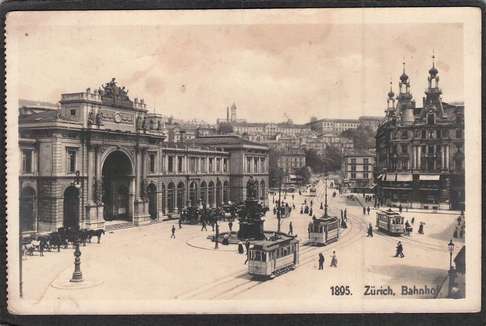 Zürich Bahnhof Trams gel 1925 Kaufen auf Ricardo