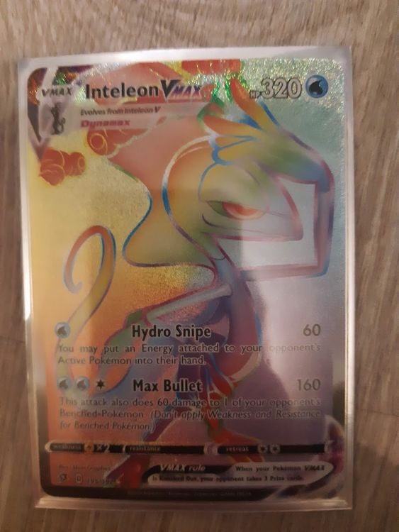 Pokemon Rebel Clash 195 Inteleon VMAX Rainbow Kaufen Auf Ricardo