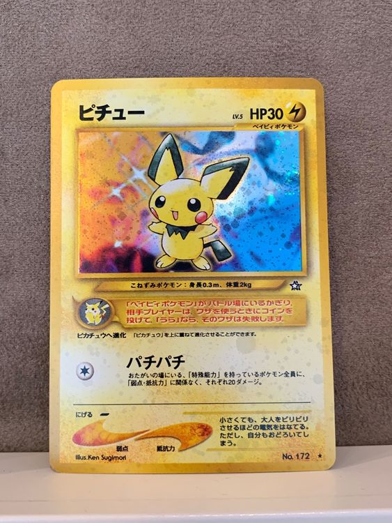 No 172 Pichu Holo Rare Japanisch Pokemon Neo Genesis Kaufen Auf Ricardo