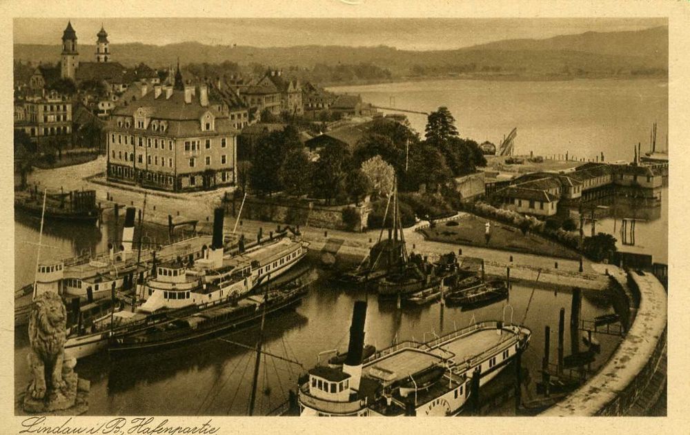 Raddampfer Im Hafen Lindau Bodensee Dampfschiff Kaufen Auf Ricardo