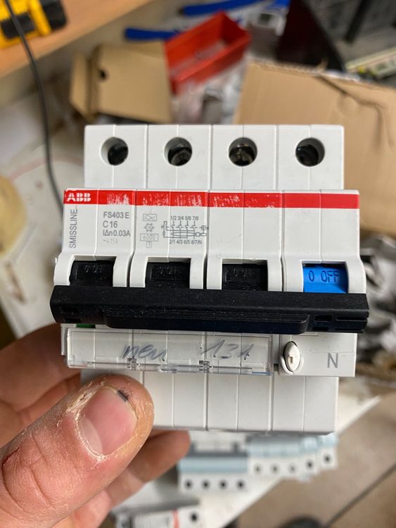 ABB FI LS Schalter SMISSLINE C16A 6kA 4P 30mA Kaufen Auf Ricardo