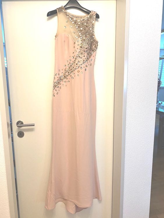 Abendkleid Dress Nude Beige Verziert Kaufen Auf Ricardo