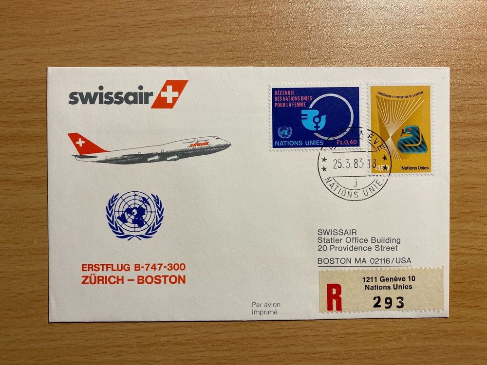 Swissair Ef Z Rich Boston Ab Uno Kaufen Auf Ricardo