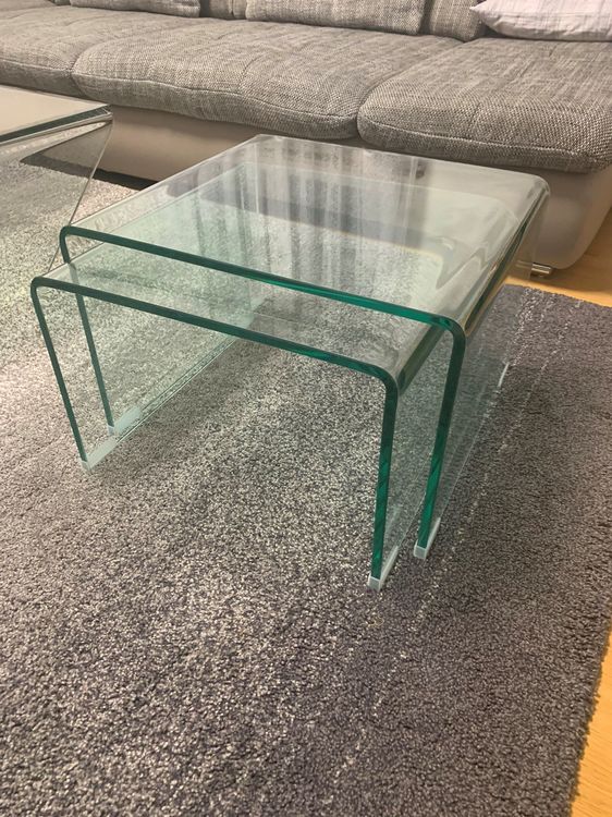 Beistelltische 2 Er Set Aus Glas Kaufen Auf Ricardo