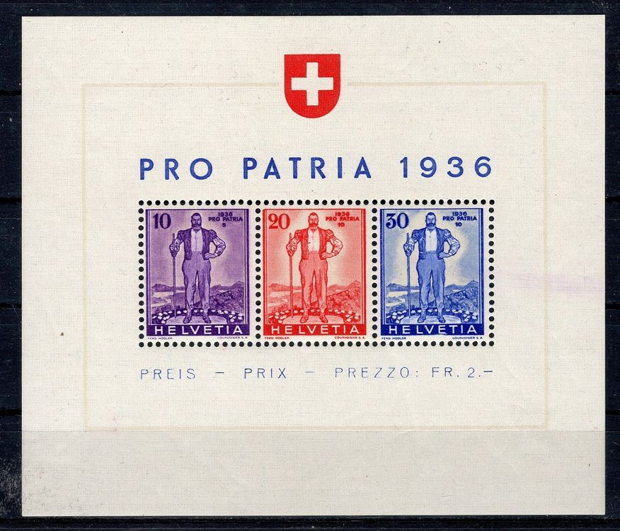 Sonderblock Pro Patria 571 Kaufen Auf Ricardo