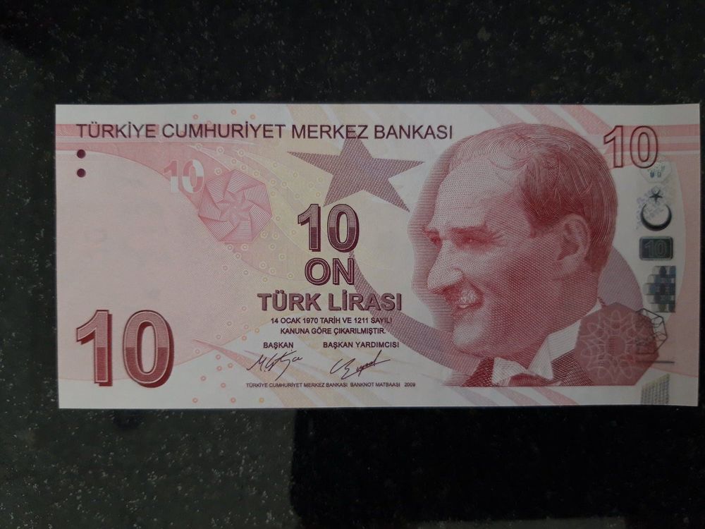 Banknote 10 türk Lira bankfrisch Kaufen auf Ricardo