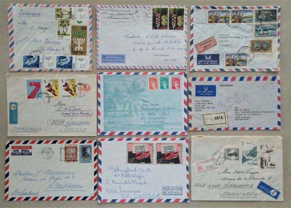 18 Airmail Briefe Weltweit Luftpost Lots Kaufen Auf Ricardo