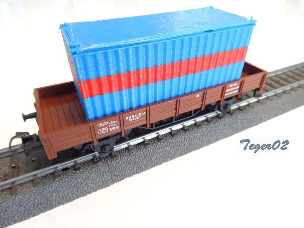 Märklin H0 Niederbord Wagen m Container Kaufen auf Ricardo