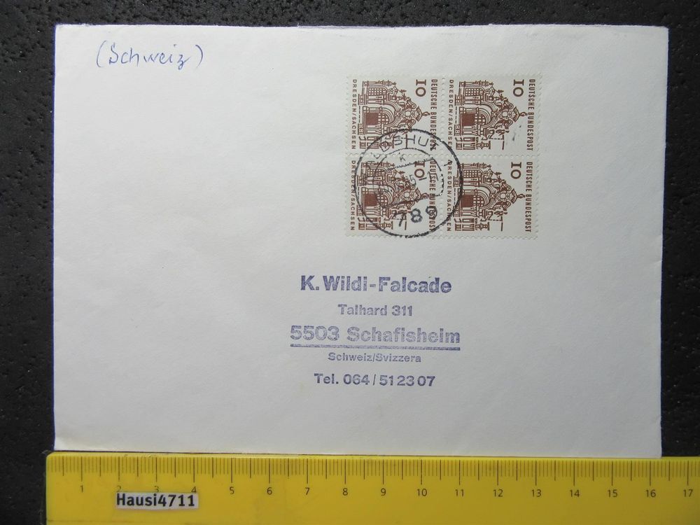 Deutsche Bundespost 1965 4er Block Brief Kaufen Auf Ricardo