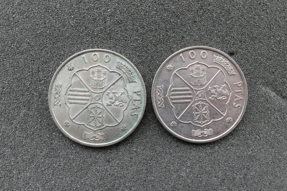 Spanien 1966 2 X 100 Pesetas Silber Kaufen Auf Ricardo