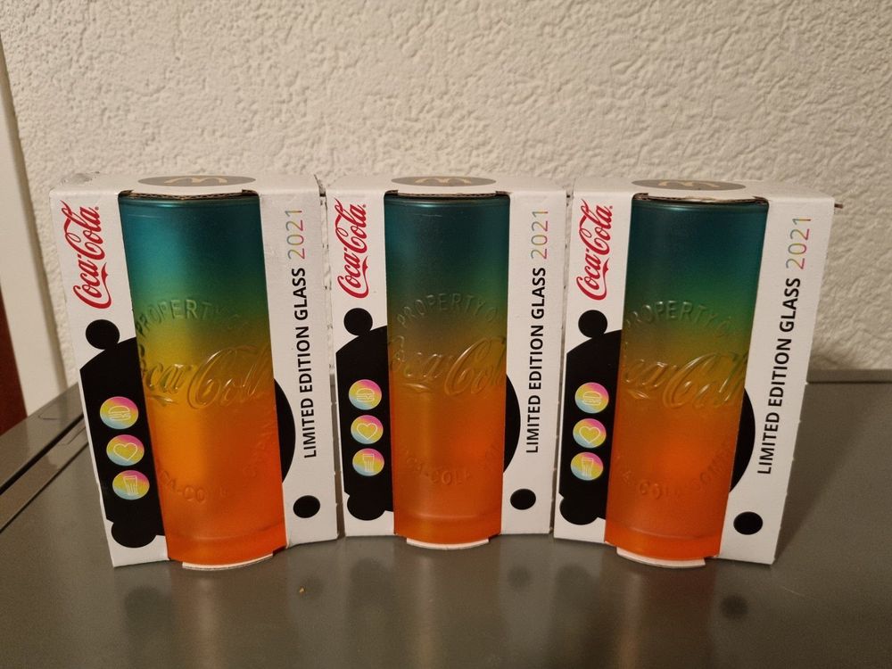 3x Coca Cola McDonald S Rainbow Glas Kaufen Auf Ricardo