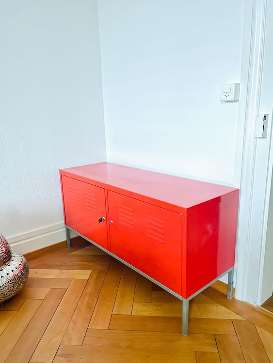 Ikea PS Schrank Kommode Rot Kaufen Auf Ricardo