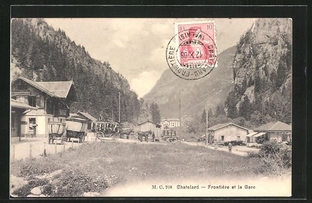 Chatelard Frontière et la Gare Bahnho Kaufen auf Ricardo