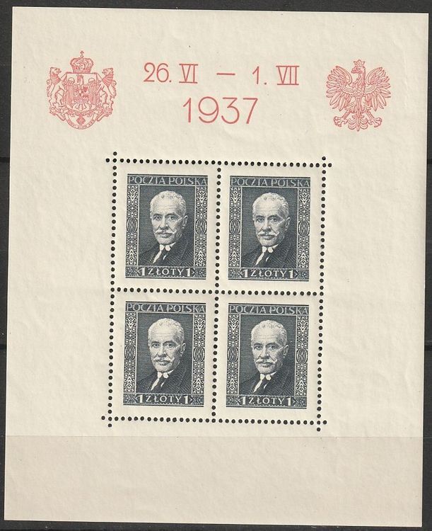 Polen 1937 Block No 4 Postfrisch Kaufen Auf Ricardo