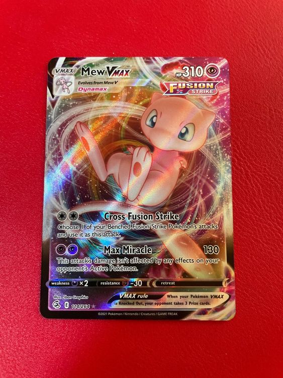 Pokemon Mew Vmax Fusion Strike Rare Acheter Sur Ricardo