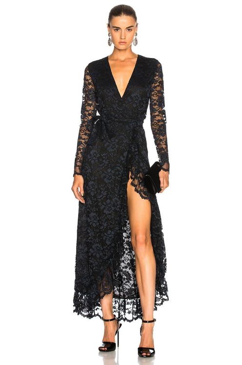 Ganni Flynn Lace Maxi Wrap Dress Kaufen Auf Ricardo