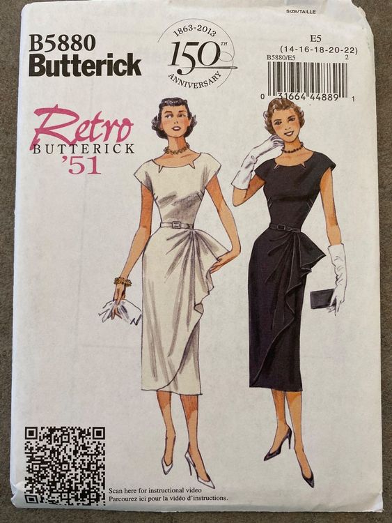 Butterick 5880 Schnittmuster Vintage Kaufen Auf Ricardo