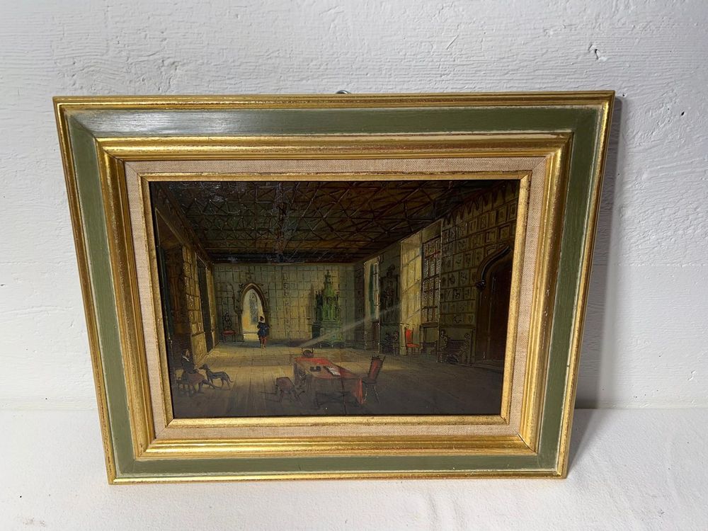 Antique Tableau Peinture Sur Bois Kaufen Auf Ricardo