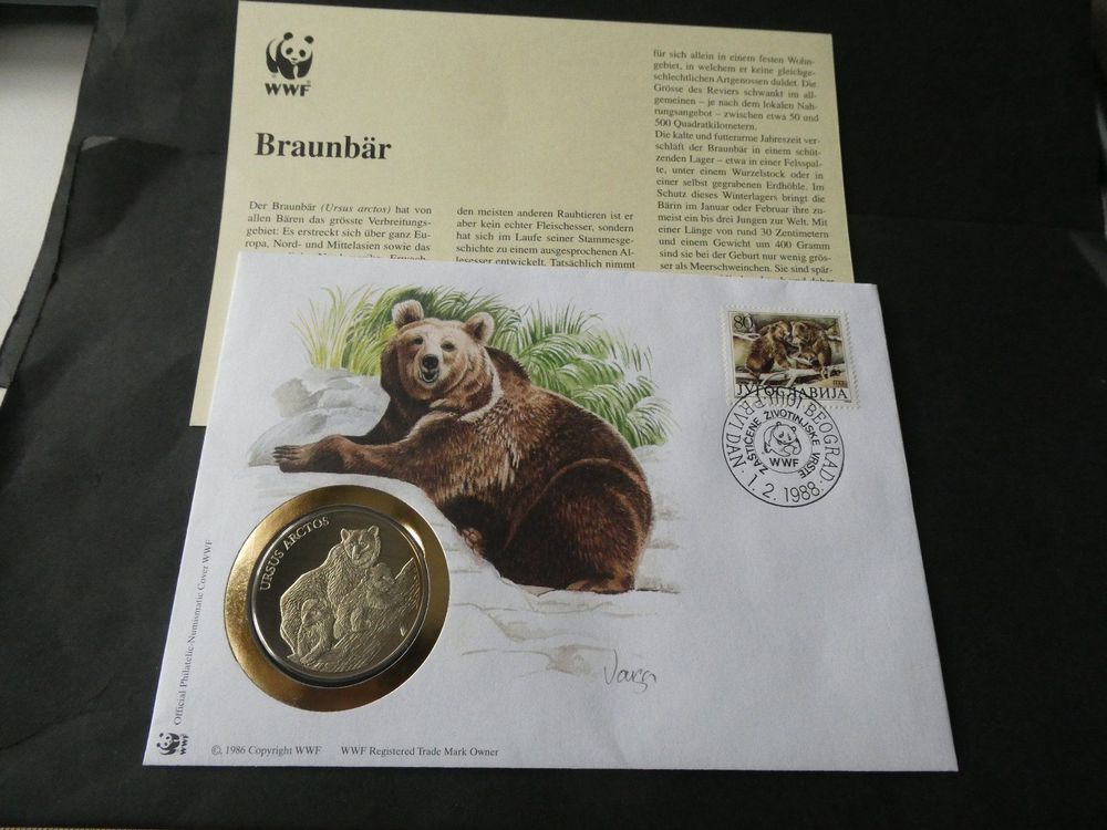 Wwf Medaille Braunb R Kaufen Auf Ricardo